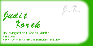 judit korek business card